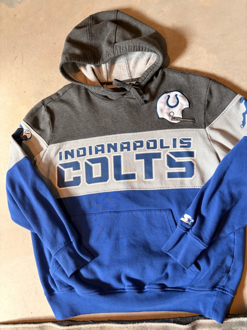 STARTER Indianapolis Colts Hoodie XL - Picture 2 of 4